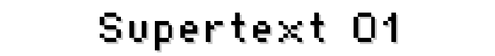 Supertext 01 font